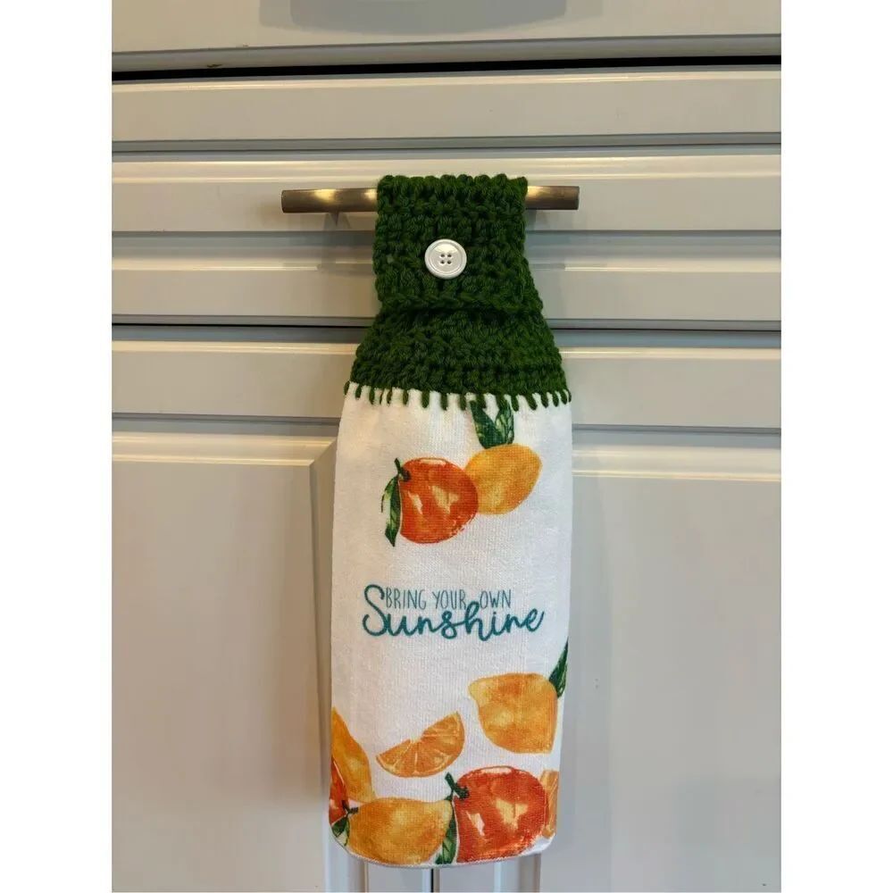 Crochet Top Kitchen Towel- Bring Your Own Sunshine